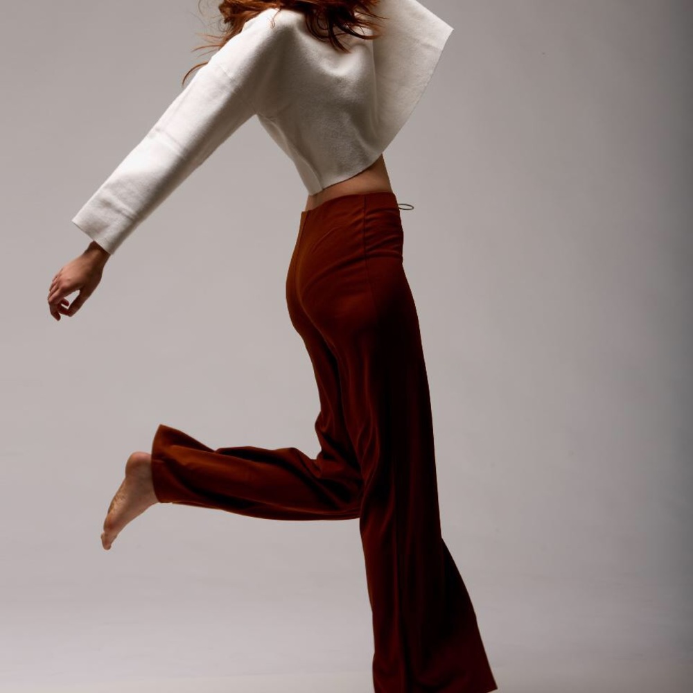 High Rise Pull Ring Pants - Picture 2 of 5